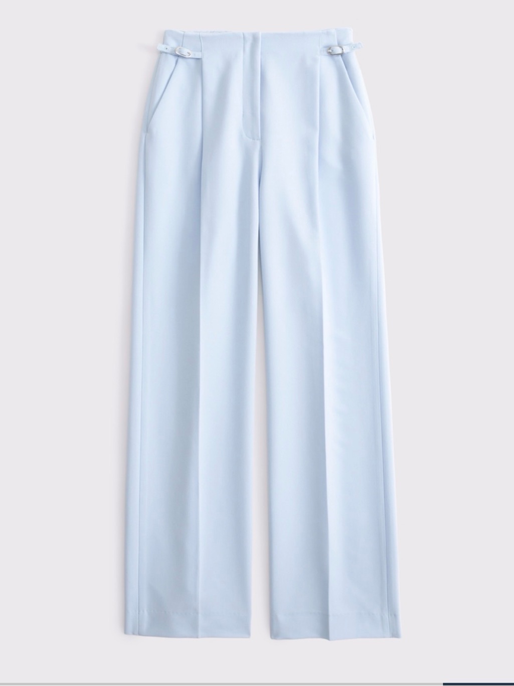 Abercrombie & Fitch Pale Blue Wide-Leg Trousers